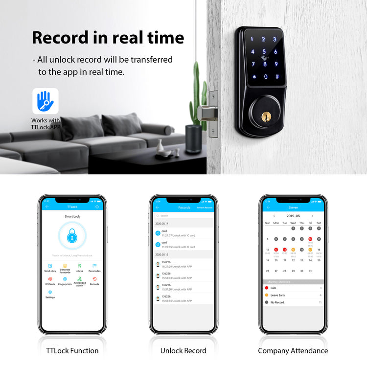 A220 ——Deadbolt Smart Lock with TTLock App