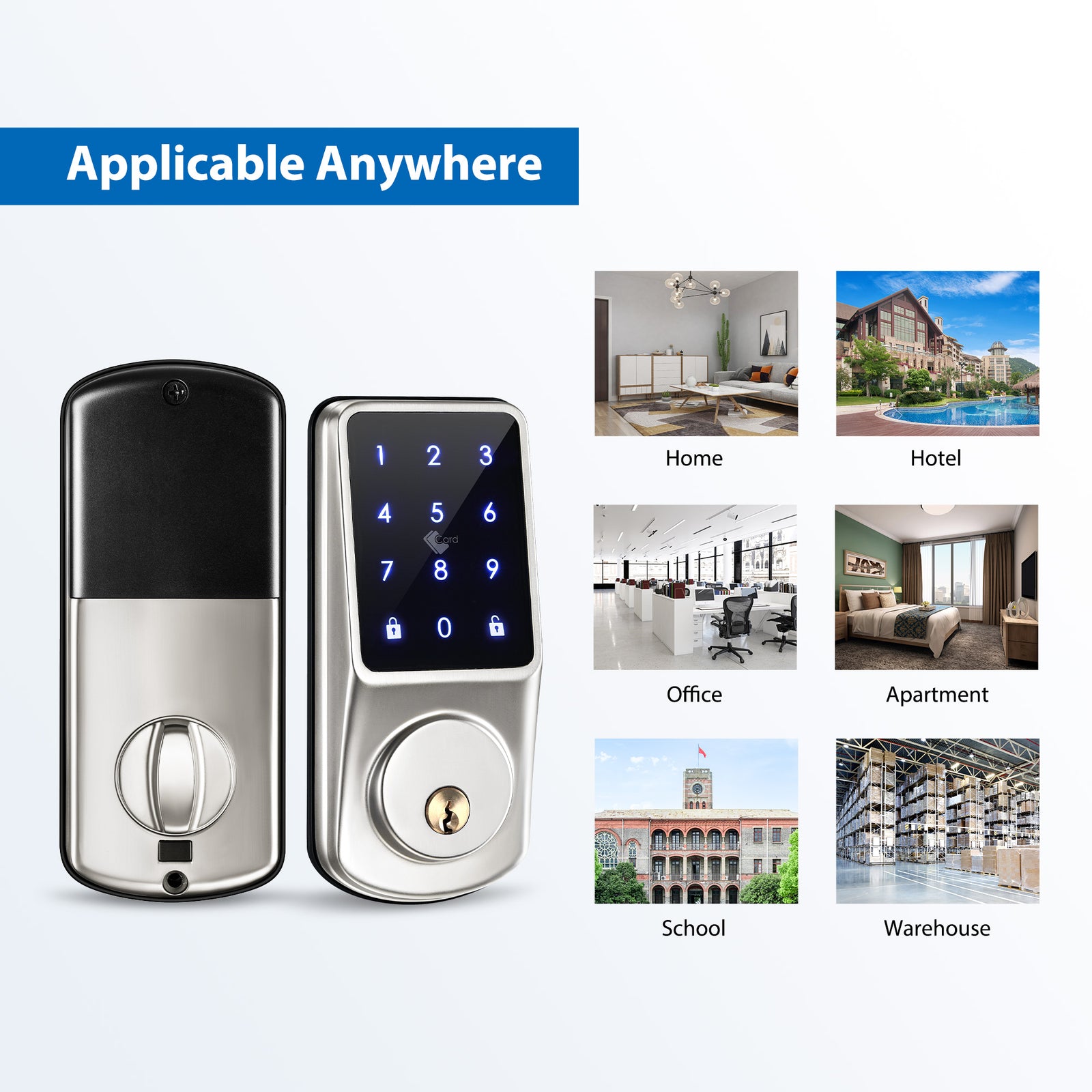 A220——smart with Keypad Automatic Door Lock – YRHAND