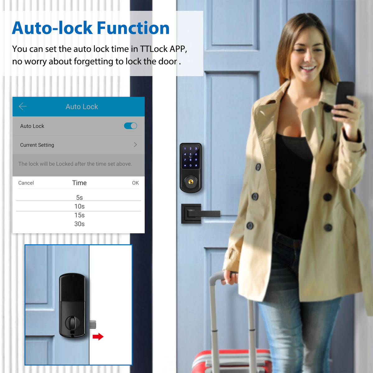 A220 ——Deadbolt Smart Lock with TTLock App
