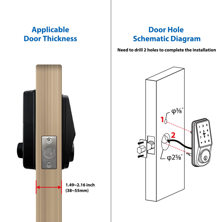 A220 ——Deadbolt Smart Lock with TTLock App