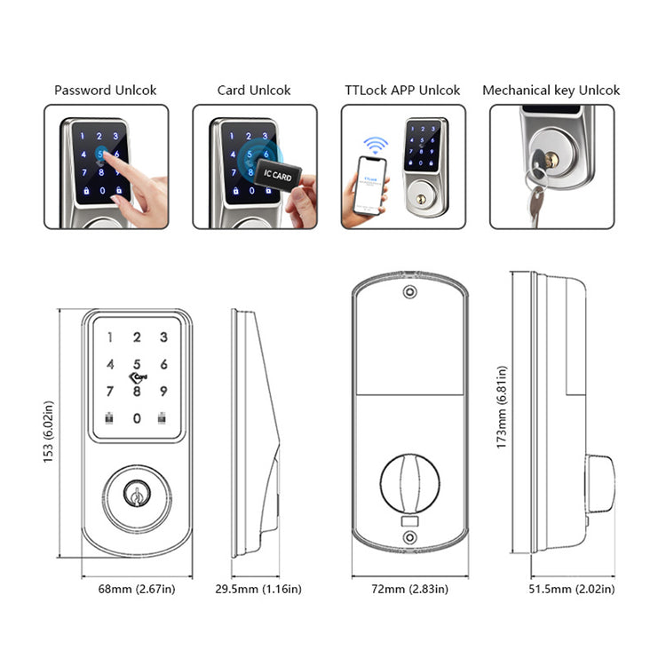 A220——smart with Keypad Automatic Door Lock
