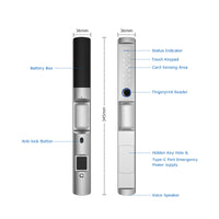 F2 —— Passcode Code Touch Screen Security Waterproof Door lock