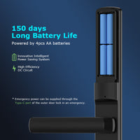 F2 —— Passcode Code Touch Screen Security Waterproof Door lock