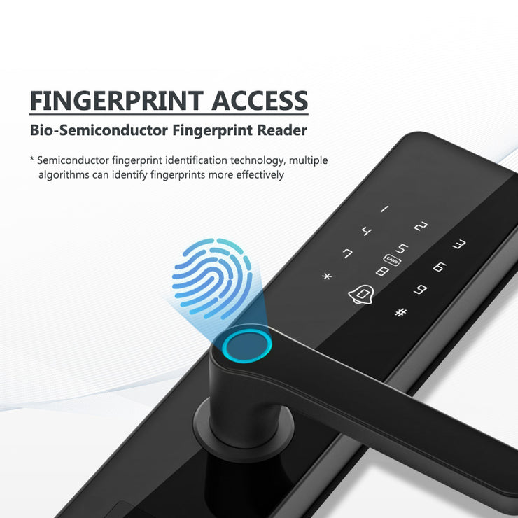 TTLock Smart Fingerprint Door Lock Wifi APP Lock Bluetooth Unlock Security Intelligent Lock Biometric Electronic Door Lock
