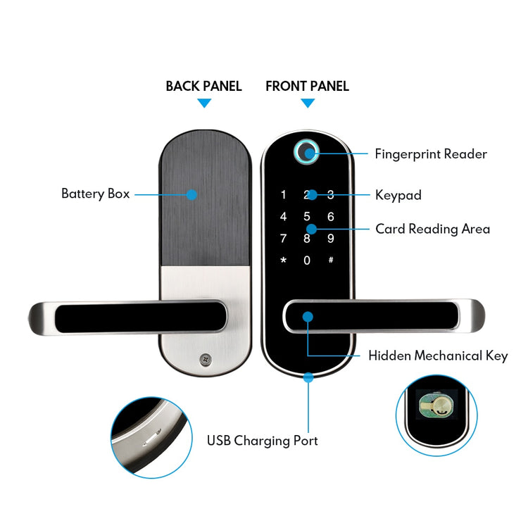 TFX1 ——Tuya APP WIFI Smart Electronic Lock