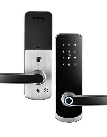 NX1 —— Plus Keyless Entry Smart Door Lock with Doorbell（silver）