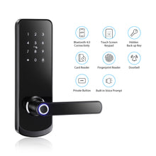 NX1 —— Plus Keyless Entry Smart Door Lock with Doorbell（black）