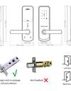 NX1 —— Plus Keyless Entry Smart Door Lock with Doorbell（black）