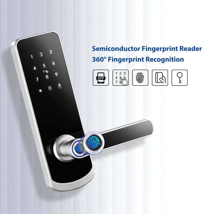YRHAND NX1 Plus Keyless Entry Smart Door Lock with Doorbell，Fingerprint