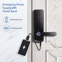NX1 —— Plus Keyless Entry Smart Door Lock with Doorbell（black）