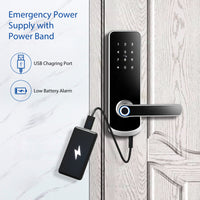 NX1 —— Plus Keyless Entry Smart Door Lock with Doorbell（silver）