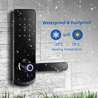 NX1 —— Plus Keyless Entry Smart Door Lock with Doorbell（black）