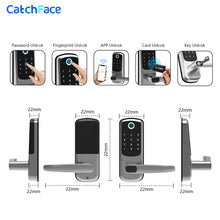 YRHAND Touchscreen Fingerprint Smart Door Lock