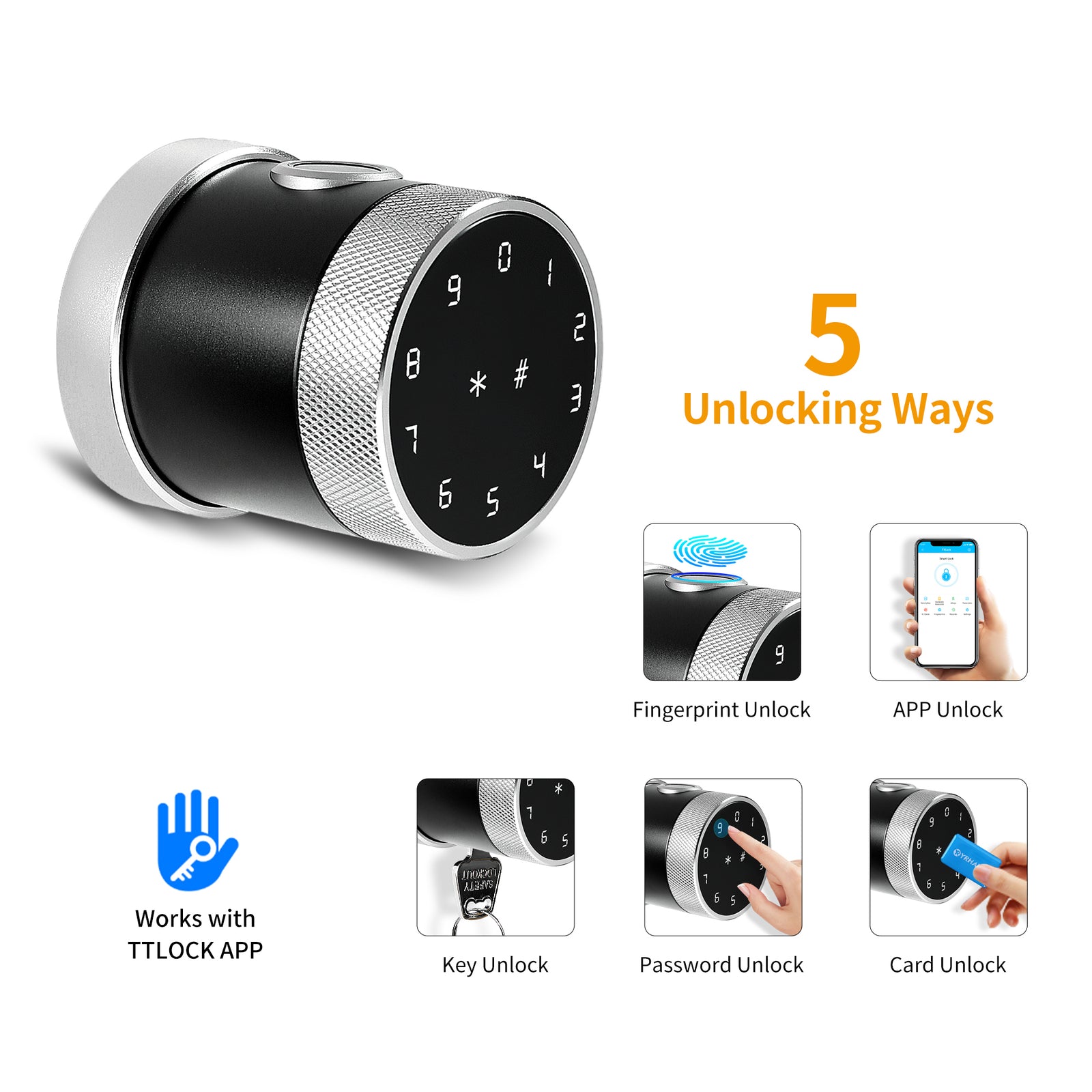 THX1 —— Plus Keyless Fingerprint and Touchscreen Door Lock