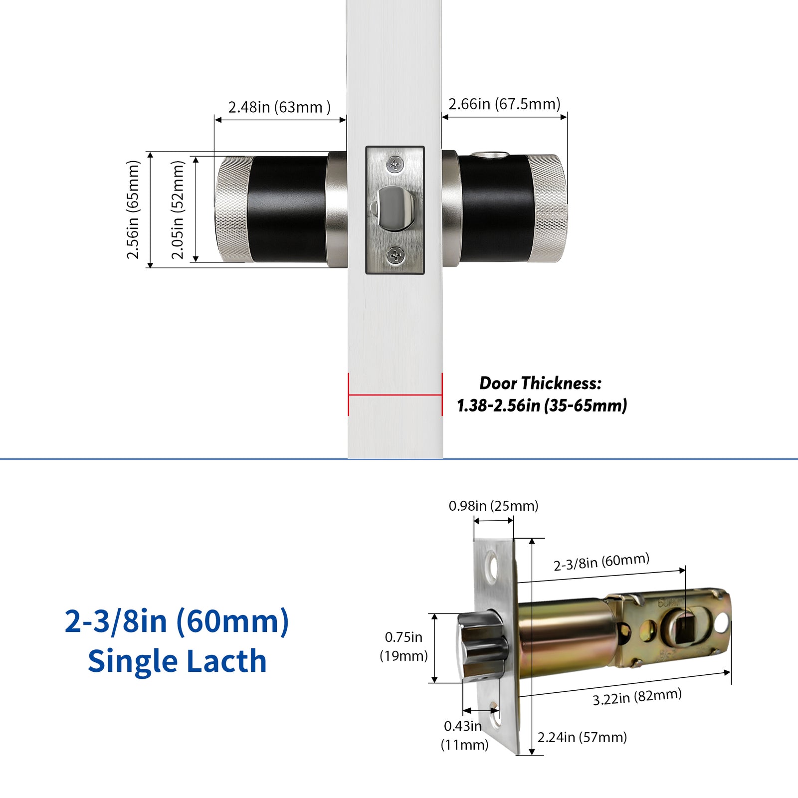 THX1 —— Plus Keyless Fingerprint and Touchscreen Door Lock