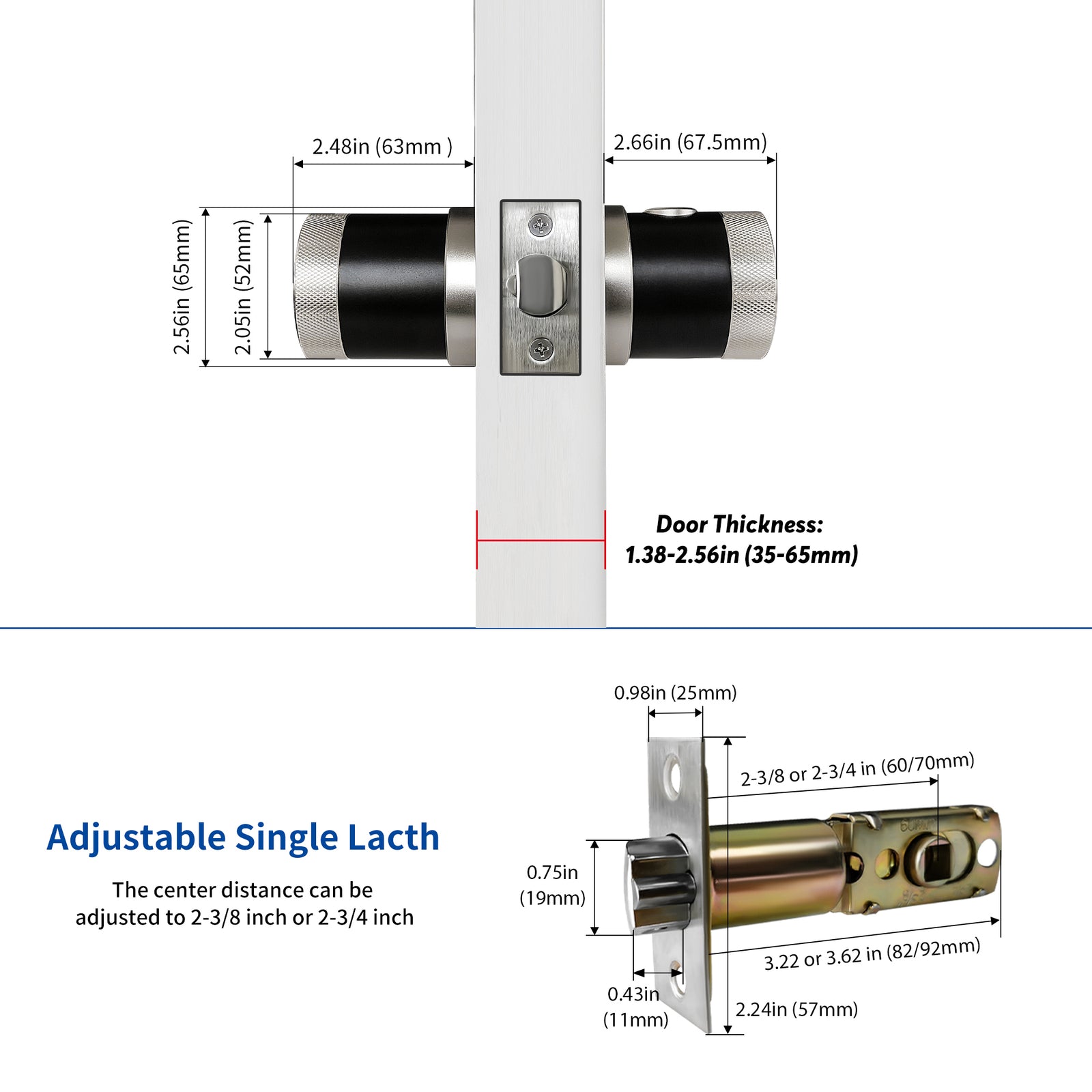 THX1 —— Plus Keyless Fingerprint and Touchscreen Door Lock