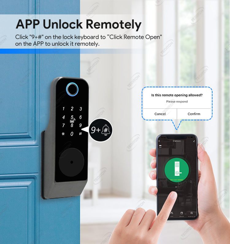 App unlock with GT01 smart lock
